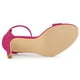 thumbnail image 5 of Sandalias de Tacón de Aguja correa de tobillo Gamuza para Mujer Allegra K Rosa caliente 36, 5 of 6