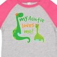 thumbnail image 4 of Inktastic My Auntie Loves Me Dinosaur Boys Toddler T-Shirt, 4 of 5