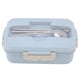 thumbnail image 4 of Bento Box Fiambrera térmica Bento con cuchara y palillos para adultos, niños y estudiantes (vajilla de fiambrera azul nórdica), 4 of 8
