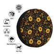 thumbnail image 4 of Sikiie Fall Daisy Leaf PVC Leather Spare Tire Wheel Cover Spare Tire Cover, for Car Truck SUV Camper Trailer Universal Fit(14-17in)-14 inch, 4 of 6
