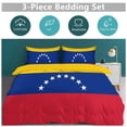 thumbnail image 5 of 3 Pcs Soft Bedding Set, Includes 1 Duvet Cover with Zipper And 2 Pillow Shams,Flag of Venezuela Queen(90"×90"), 5 of 8