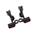 thumbnail image 2 of Becaristey Stylish 2Pc LED Turn Signal Lights for Touring Visibility Black orange 28mm 1Set, 2 of 6