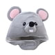 thumbnail image 1 of Gorro de ratón cálido, regalo para niños, accesorios de fotografía, diadema gris, divertido para disfraces. Los 30x43cm, 1 of 9