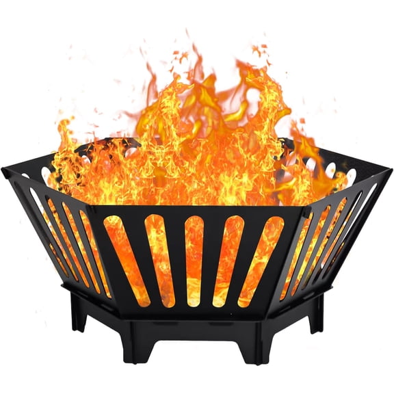 Backyard, 22.5 i  h Portable Fire Pit Outdoor Plug Fire Pit with Storage Bag Suitable designed for Camping, Garden Bonfires with Outdoor Wood Burning, Picnic