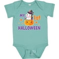 thumbnail image 3 of Inktastic My 1st Halloween with Unicorn Witch Girls Baby Bodysuit, 3 of 5