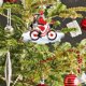 thumbnail image 1 of Santa Claus Christmas Pendant Acrylic Puppy Doll Bicycle Christmas Tree Hanging Suit, 1 of 6