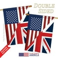 thumbnail image 3 of Breeze Decor 08380 US UK Friendship 2-Sided Vertical Impression House Flag - 28 x 40 in., 3 of 4