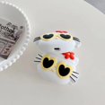 thumbnail image 3 of Cartoon Case for Airpods 2nd/1st Generation 2019/2016, 3D Animation Character Design Silicone Cute Case Protective Shockproof Covers with Keychain for Airpods Earbuds, 3 of 5