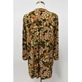 thumbnail image 5 of Dear Scarlett Women's Lizzy Floral Long Sleeve V-Neck Blouse Top in Olive Multi (Small, Olive Multi), 5 of 5