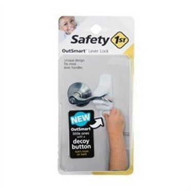 Safety 1st Outsmart Lever Lock for Childproofing, White, 2 Piece