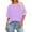 Purple womens plus size tops, variant on Womens Summer Tops 2026 Plus Size Crewneck Short Sleeve Basic Tee Shirts Loose Fit Color Block Trendy Casual Spring T-Shirts Black,XXXXXL