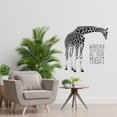 thumbnail image 2 of Whatever You Do, Do With All Your Might Quote Beautiful Animal Giraffe Design Vinyl Wall Sticker Wall Art Wall Decal Boys Girls Kid Room Design Bedroom Nursery Kinder Home Decoration Size (40x40 inch), 2 of 3