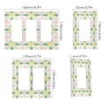 thumbnail image 2 of Yayeee Rocker Switch Wall Plate 3-Gang 6.5"x4.6" Home Decorative Outlet Cover, Retro Yellow Stars, 2 of 6