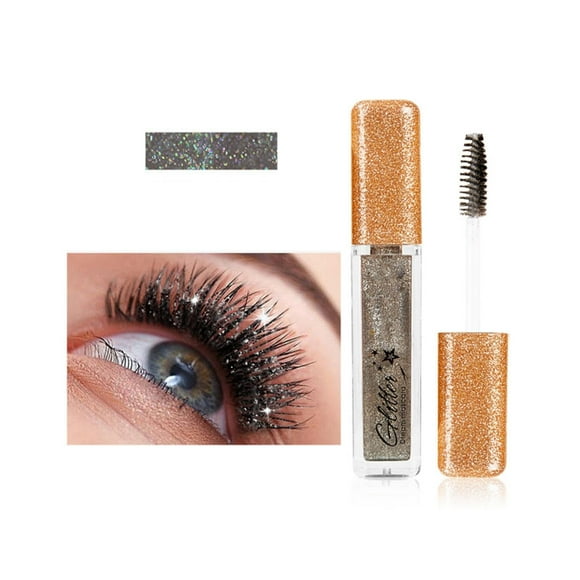 Big Deals DHALL Mascara Volume and Length Diamond Mascara Shiny Sparkles Crushed Diamond Color Pearl Glitter Mascara Waterproof Mascara CLear Mascara