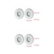 thumbnail image 3 of Monstrate Almohadillas de espuma viscoelástica de cuero proteico de repuesto para Solo 2/3, almohadilla para auriculares, compatible con Bluetooth, Blanco Bluetooth 2piezas, 3 of 6