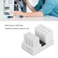 thumbnail image 3 of GPU PCIE 8 Pin 180 Degree Angled Adapter, 8pin Female To 8pin Male U Turn 180 Degree Angle Connector Power Adapter RVS Type Reverse For Desktop Graphics Cards, 3 of 8