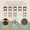 thumbnail image 6 of SSyao HDPE Outdoor Folding Dining Table, 24.5 Inch Round Portable Patio Table, All-Weather Bistro Table for Garden, Balcony, Deck, Porch, or Backyard, Gray, 6 of 10