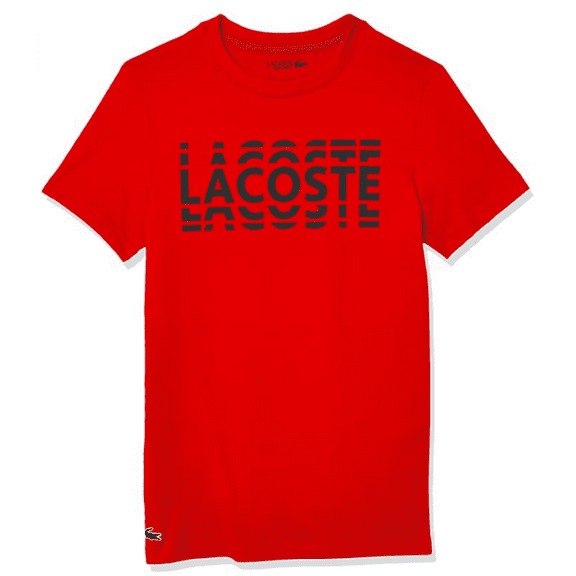 Lacoste Sport Men's Short Sleeve Graphic Cotton Blend T-Shirt, Color Options