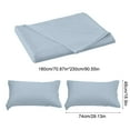 thumbnail image 3 of PATLOLLAV Solid Color Sheets Set, Includes 1 Queen Size Flat Sheet and 2 Pillowcases, Comfortable Fade Resistant Sheets Set for All Seasons Luxury Bedding Essentials for Home Hotel, 3 of 6