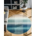 thumbnail image 7 of Unique Loom Estrella Collection Area Rug - Azura (8' Round Blue/Ivory), 7 of 7
