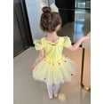 thumbnail image 6 of ATAIKU 3-9Y Kids Girls Princess Ballet Dress Off-shoulder Leotards Skirted Tutu Dancewear Halloween Christmas Party Dress, 6 of 6