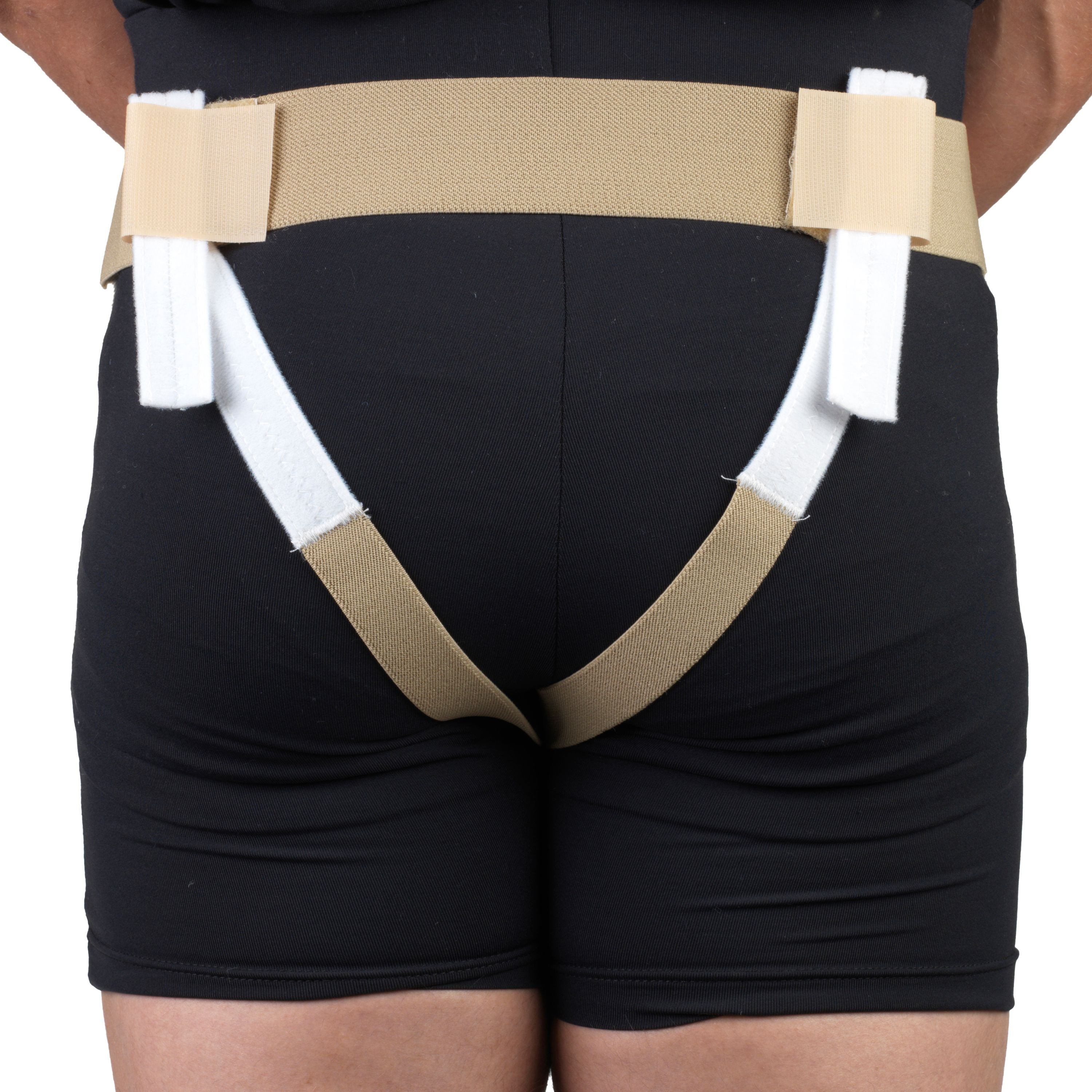 ITA-MED Hernia Support - Double Sided with Removable Inserts Beige, Beige