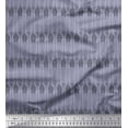 thumbnail image 1 of Soimoi Gray Crepe Silk Fabric Giraffe Animal Print Sewing Fabric BTY 42 Inch Wide, 1 of 3