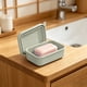 thumbnail image 5 of Jabonera de Silicona con Tapa, Autodrenante, para Baño y Cocina - Recipiente Antideslizante para Jabón En Barra con Tapa, Estuche de Viaje de Secado Rápido para Ducha, Camping y Caravana - 1 Unidad, 5 of 6