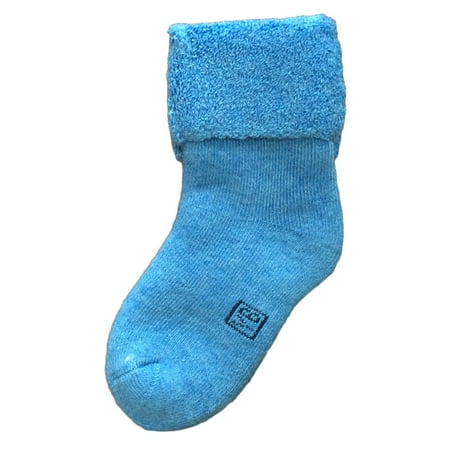 

Lian LifeStyle Soft Fantastic Adorable And Super Comfortable Children s 3 Pairs Wool blend Crew Socks Plain Color Size Girl 12M-24M Blue