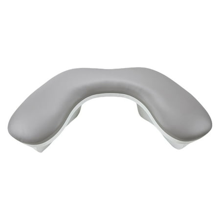 TOOYFUL PU Leather U Shape Arm Rest Detachable for Home DIY Manicurist Acrylic Nails Gray
