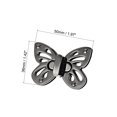 thumbnail image 2 of Unique Bargains Bag Locks Butterfly Purses Twist Lock Zinc Alloy Clutches Closures for DIY Bag Making Black 2pcs, 2 of 4