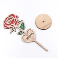 thumbnail image 4 of Regalo de rosas de madera para el Día de la Madre | Flor artificial eterna con tallo tallado en forma de corazón | Recuerdo único | 7 pulgadas x 0.5 pulgadas | Decoración duradera para el Día de la, 4 of 8