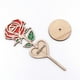 thumbnail image 4 of Regalo de rosa de madera para el Día de la Madre | Flor eterna con tallo tallado en corazón | Recuerdo romántico único para mamá | Adorno decorativo hecho a mano | 7 pulgadas x 2,5 pulgadas, 4 of 8