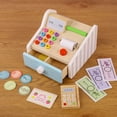 thumbnail image 2 of 1 Set Children Simulated Wooden Cash Register Tool Table Play Educational Toy, 2 of 8