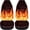 Lava Crack Flame Print, variant on Odenmar Cat Sunflower Print Car Seat Covers, Front Seats Only Set of 2, Universal High Back Mesh Fabric Seat Covers for Cars, SUVs, Sedans and Vans