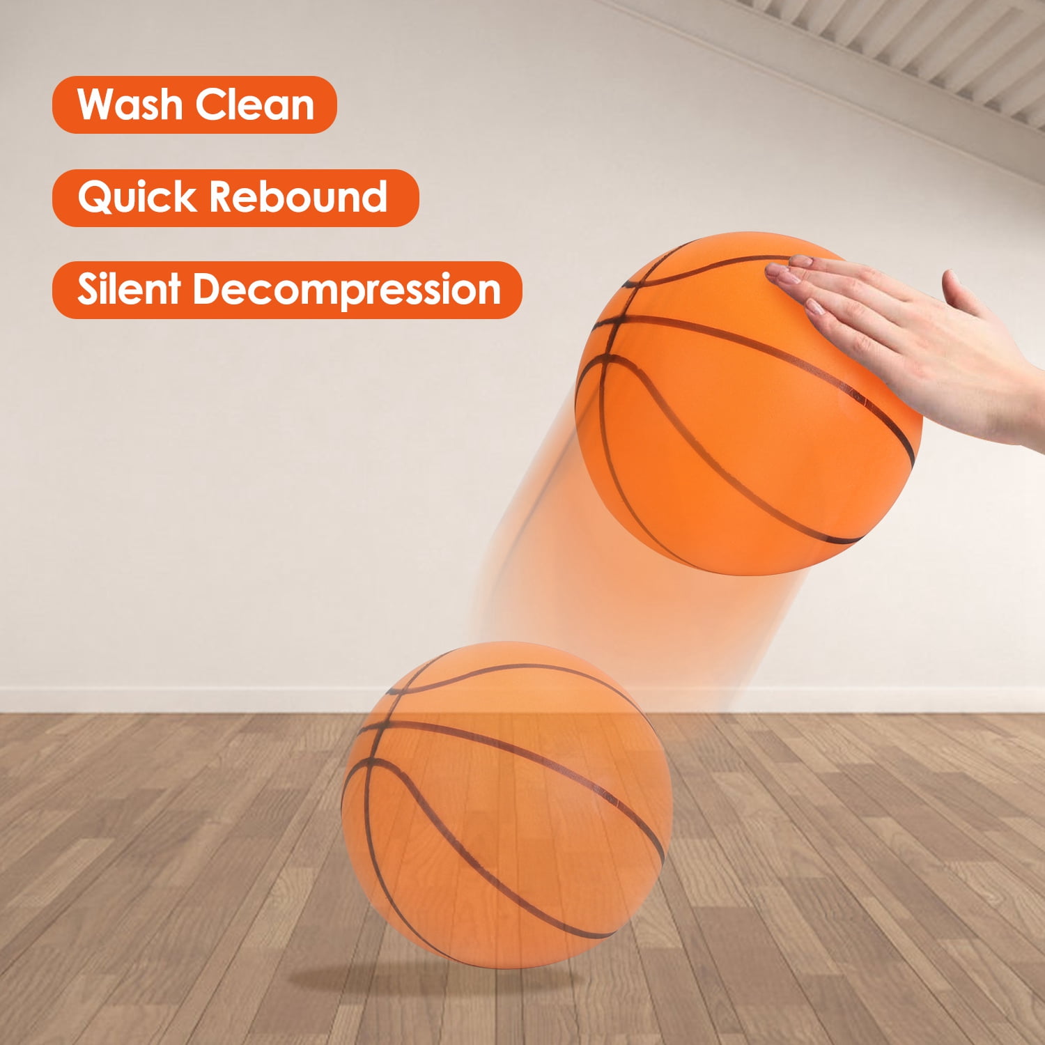 iMounTEK Silent Basketball Indoor Low Noise Training Ball Gift for Boy Girl