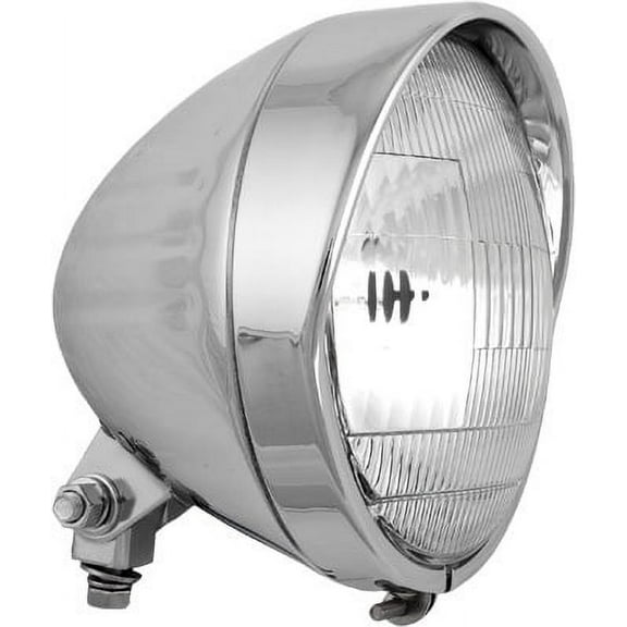 Harddrive  20-0335D; Headlight Bolt Thru Mount 12V 60/55W H4 5 3/4-inch Chrome