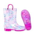 thumbnail image 3 of Bocca Kids Colorful halo Rain Boots for Toddler Girls Sizes 12, 3 of 5