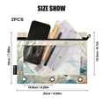 thumbnail image 3 of 2 Pack Flip Folders with Clear PVC Window Binder Pouches 3-Ring Binder Organizer for Office & Home Underwater Scene Featuring, 3 of 6