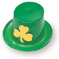 thumbnail image 4 of PMU St. Patrick's Day Headwear Decorations and Party Supplies - Plastic Top Hat with Shamrock - Irish Costume, Party Accessory (3/pkg) Pkg/1, 4 of 7