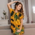 thumbnail image 3 of Sikiie Sunflowers 7 Print Women's Short-sleeved Nightdress, Round Neck Pullover Nightdress Pajamas Summer Home Wear, 3 of 6