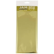 JAM Paper & Envelope Gift Tissue Paper, Gold Mylar, 3 Sheets/Pack