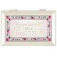 thumbnail image 2 of Sweet Baby You Jeweled Ivory Jewelry Music Box - Plays Tune You Are My Sunshine, 2 of 3