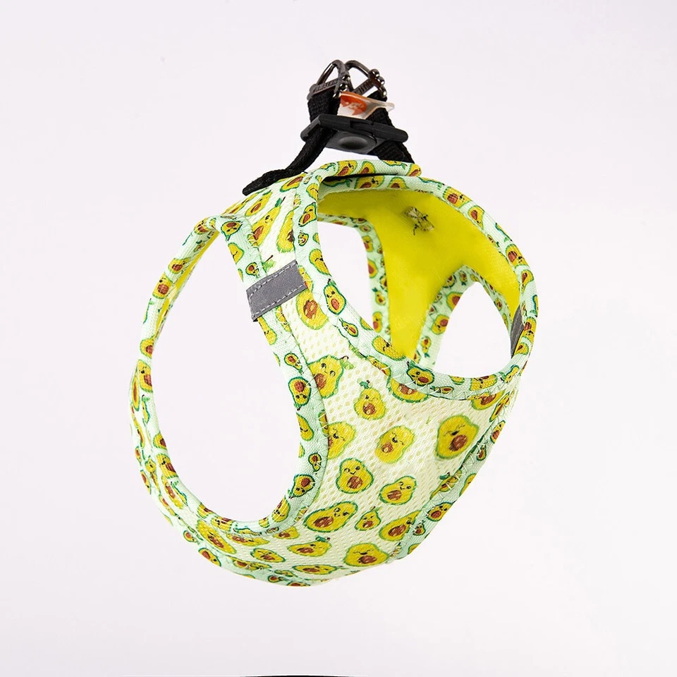 Avocado Print Dog Harness – Reflective, Comfy, Adjustable Pawstar Size 3Xs