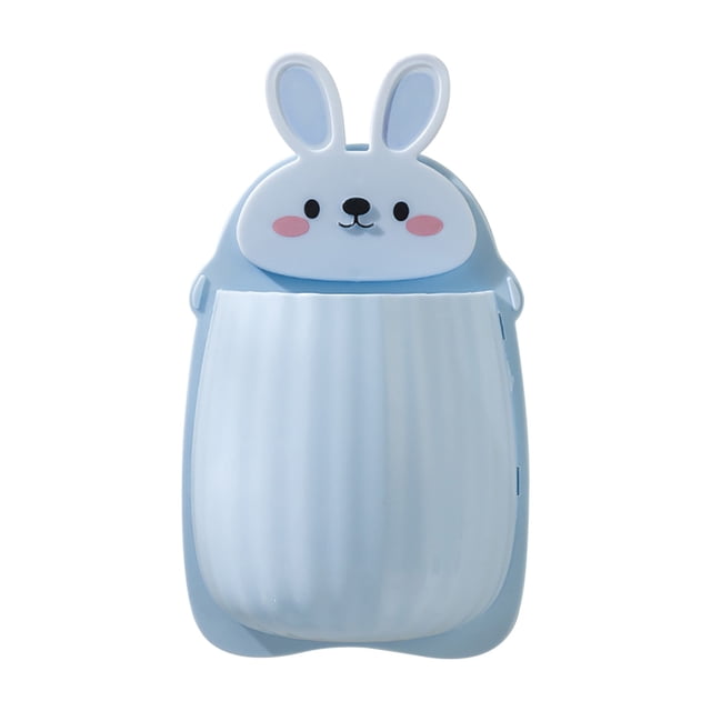 Punch- Bear Rack Bathroom Wall-mounted Toothbrush Storage Draining Rack Household Bedside Items Storage Box