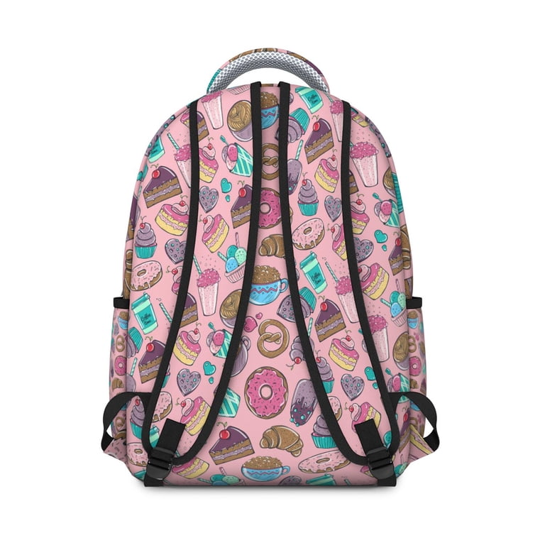 Funny Candy Donut Students Backpack Dessert Colorful Cute  display picture 2