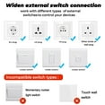thumbnail image 4 of EIMELI Mini Module de Commutateur ZigBee 3.0 16A Relais Intelligent Interrupteur de Lumière Contrôle Vocal par Application Module de Brise-Brise Appareil Électroménager Automatisation (AC 85-), 4 of 7