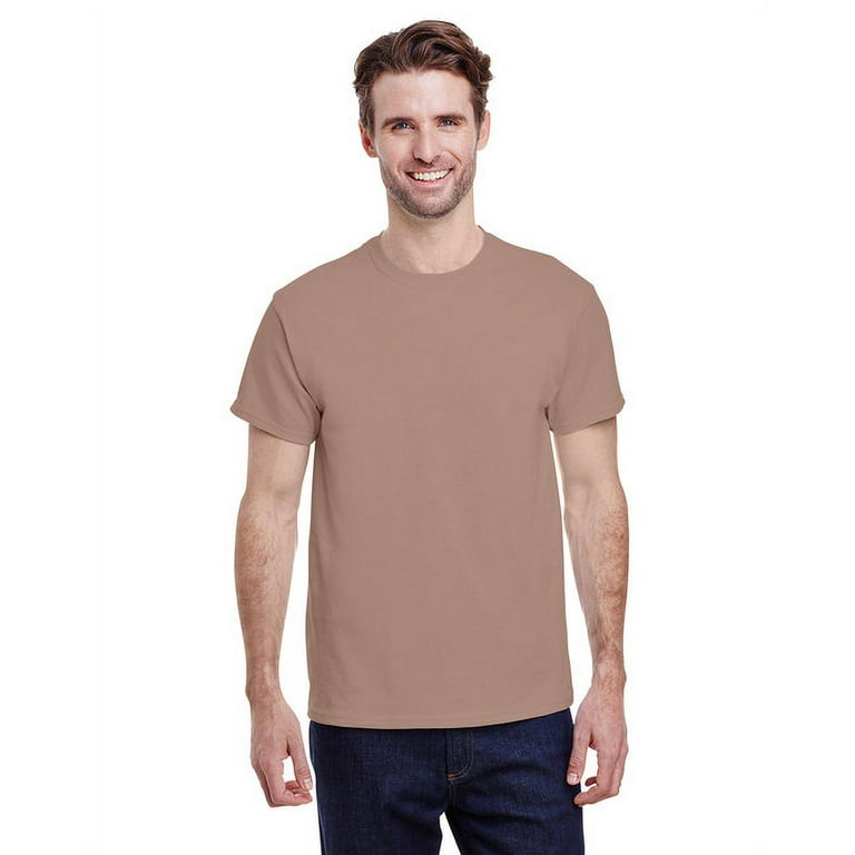Adult Unisex Brown Savana Cotton T-Shirts, in Size 2XL - Walmart.com