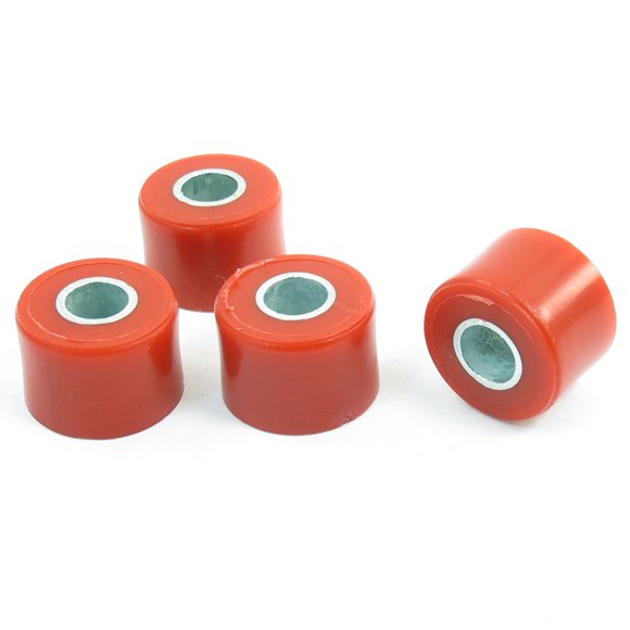 Unique Bargains 4 Pcs Motorcycle Plastic Shell Shock Absorber Bushings Part Red