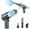 Gray, variant on Wireless Handheld Car Vacuum Cleaner, 4 in 1 Portable Vacuum & Blower Inflate Deflate Combo, Mini Cordless Powerful Suction Vacuum for Car Home Office,Gray